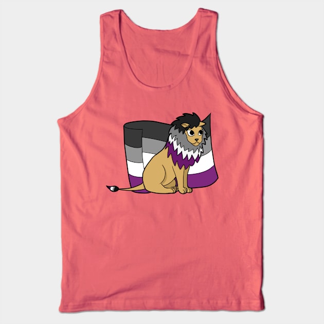 Asexual Pride Flag Tank Top by marzipanpond